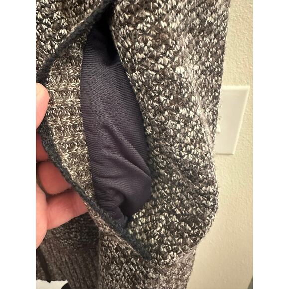 Men’s Brown Gray Sweater Vest L Zip Up Knit Fleece Lined Warm Casual Layer - Picture 2 of 7